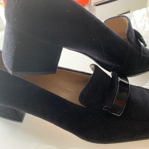 Ferragamo Black suede 9.5B